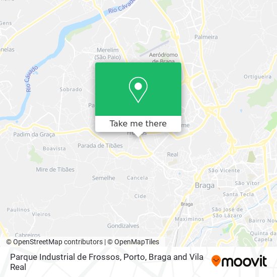 Parque Industrial de Frossos mapa