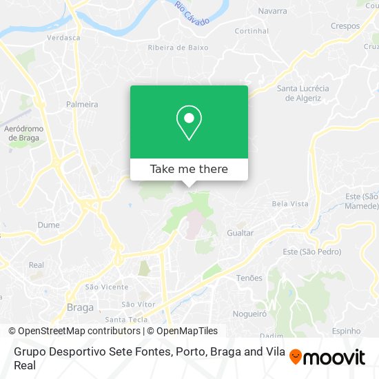 Grupo Desportivo Sete Fontes map