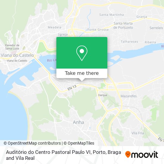 Auditório do Centro Pastoral Paulo VI map
