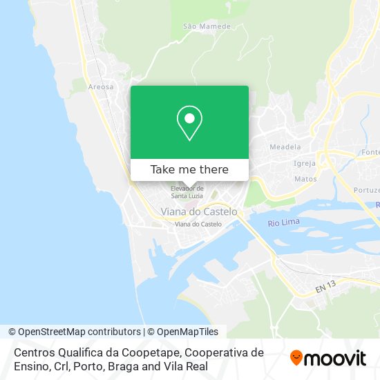 Centros Qualifica da Coopetape, Cooperativa de Ensino, Crl map