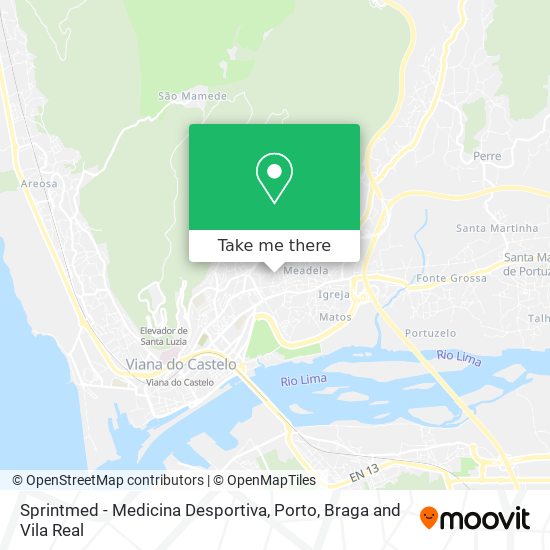 Sprintmed - Medicina Desportiva mapa