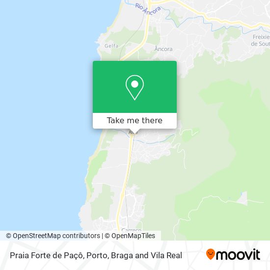 Praia Forte de Paçô map
