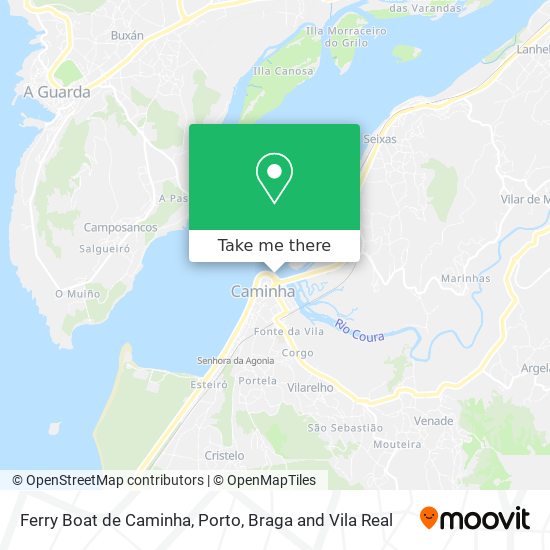 Ferry Boat de Caminha map