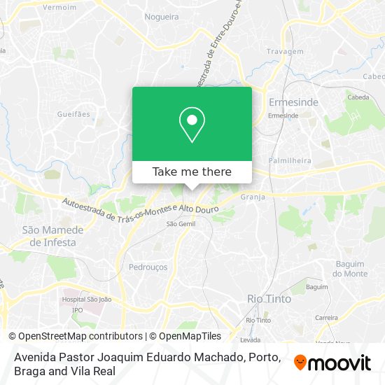 Avenida Pastor Joaquim Eduardo Machado map