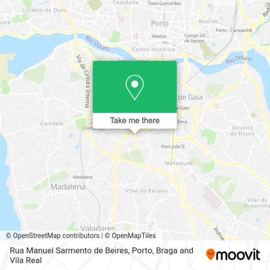 Rua Manuel Sarmento de Beires map