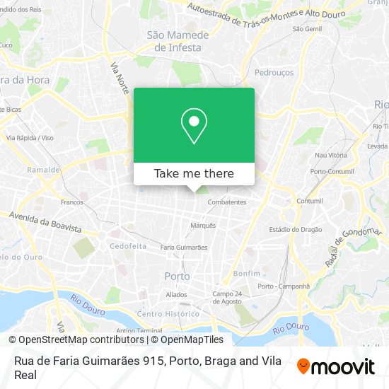 Rua de Faria Guimarães 915 mapa