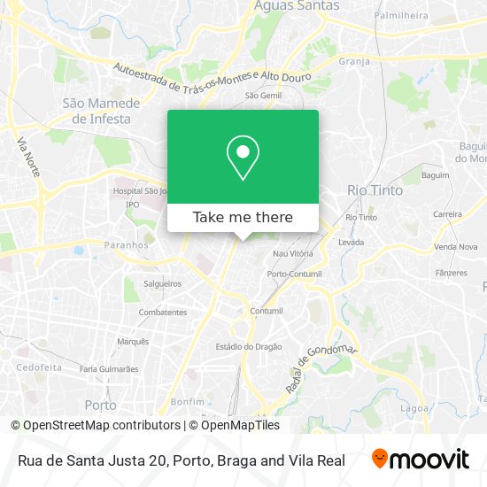 Rua de Santa Justa 20 map