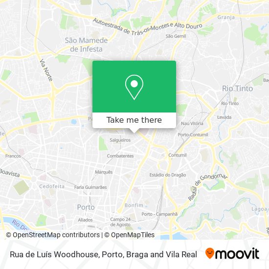Rua de Luís Woodhouse map