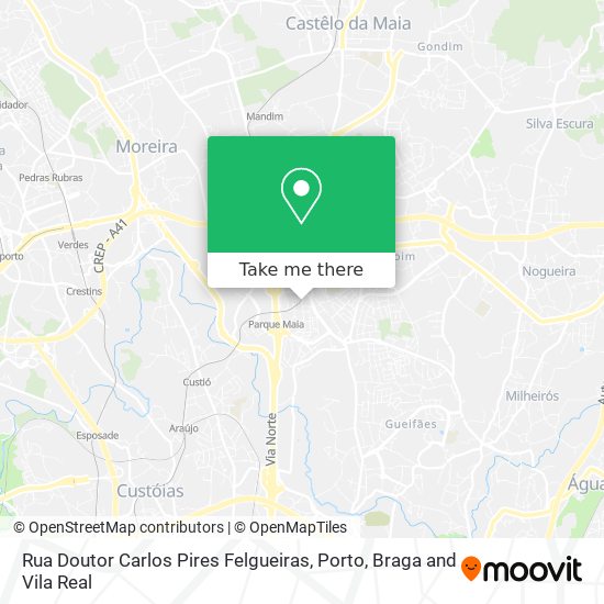 Rua Doutor Carlos Pires Felgueiras map