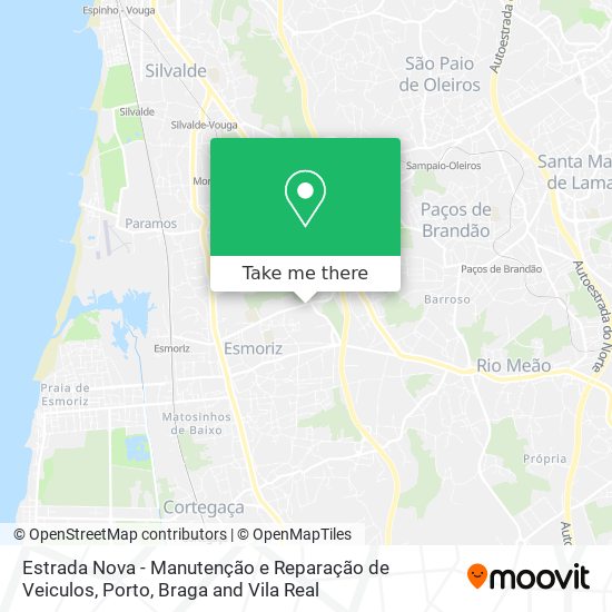Estrada Nova - Manutenção e Reparação de Veiculos map