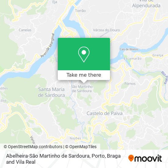 Abelheira-São Martinho de Sardoura map