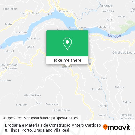 Drogaria e Materiais de Construção Antero Cardoso & Filhos map