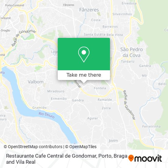 Restaurante Cafe Central de Gondomar map