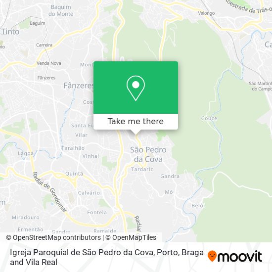 Igreja Paroquial de São Pedro da Cova map