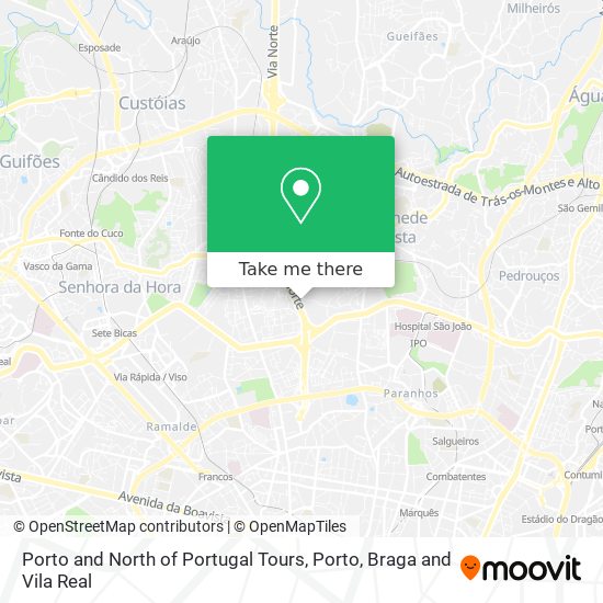 Porto and North of Portugal Tours map