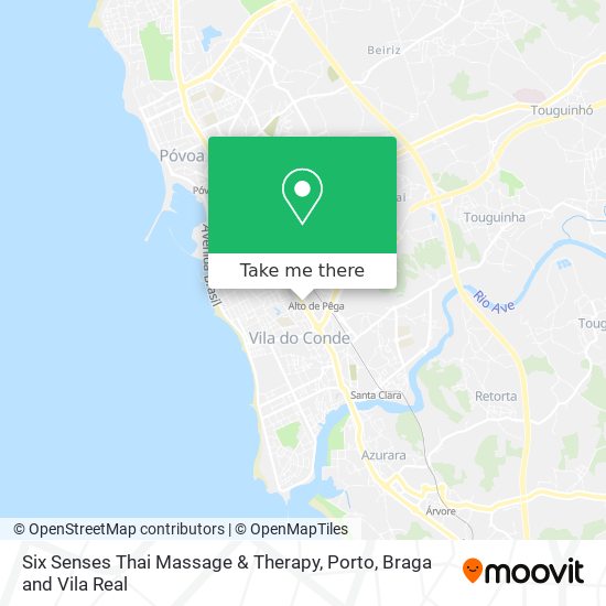 Six Senses Thai Massage & Therapy mapa