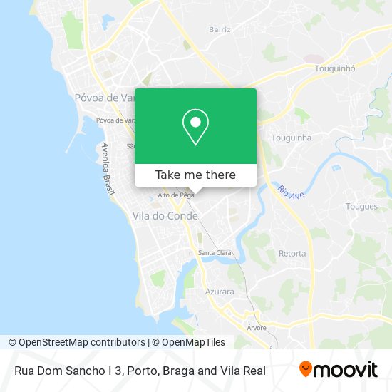 Rua Dom Sancho I 3 map