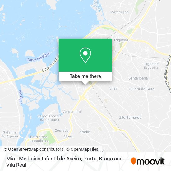 Mia - Medicina Infantil de Aveiro map