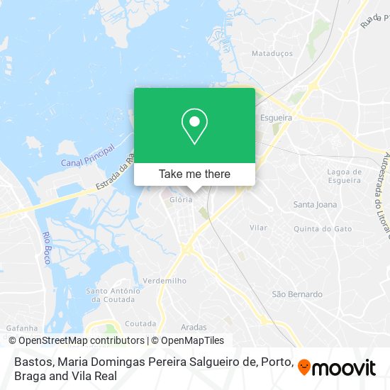 Bastos, Maria Domingas Pereira Salgueiro de mapa