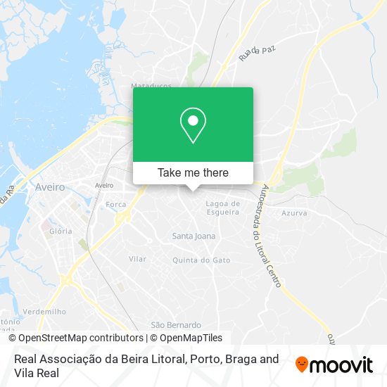 Real Associação da Beira Litoral mapa