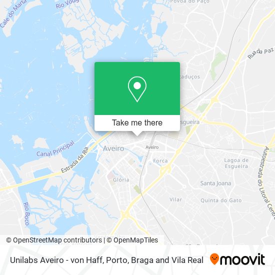 Unilabs Aveiro - von Haff mapa