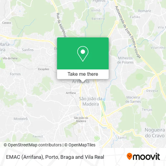 EMAC (Arrifana) map