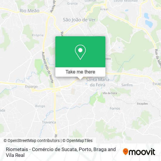 Riometais - Comércio de Sucata mapa