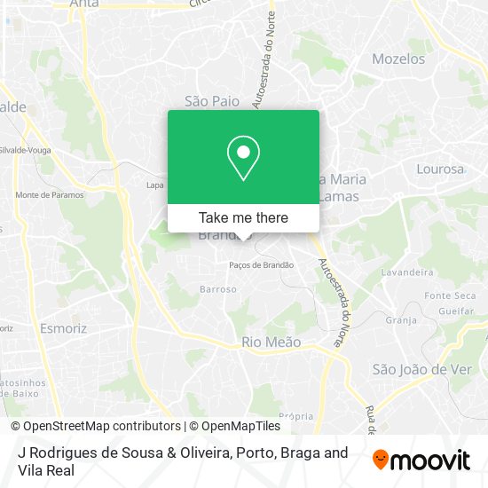 J Rodrigues de Sousa & Oliveira mapa