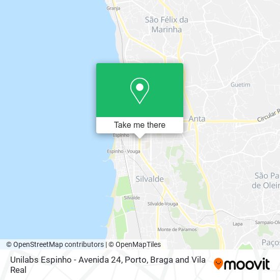 Unilabs Espinho - Avenida 24 map