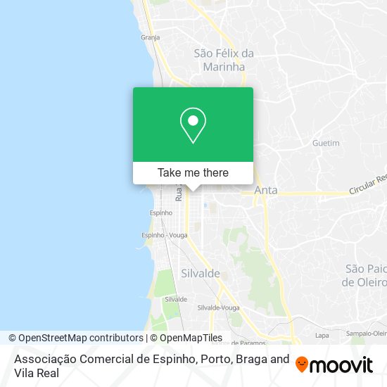 Associação Comercial de Espinho map