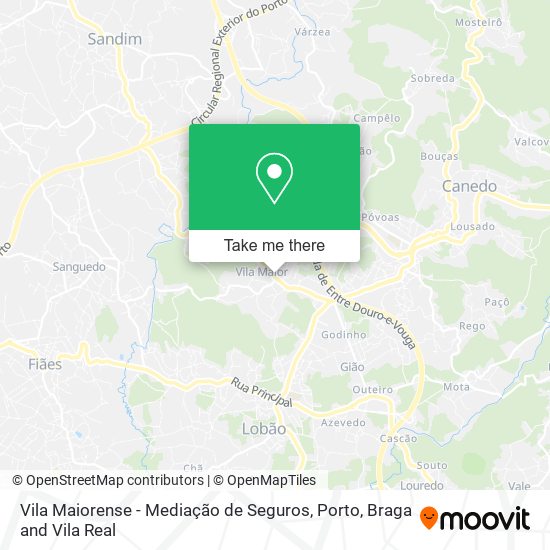 Vila Maiorense - Mediação de Seguros map