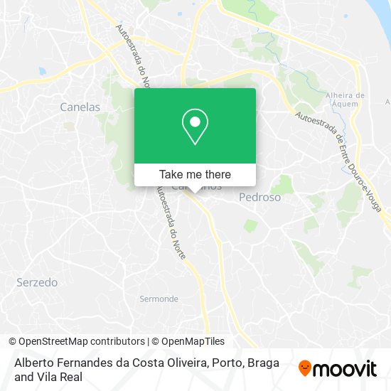 Alberto Fernandes da Costa Oliveira mapa