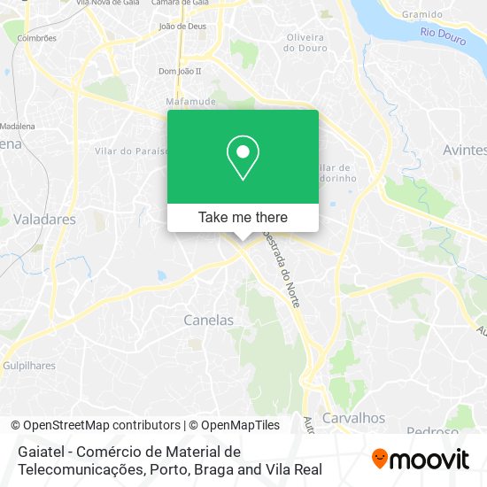 Gaiatel - Comércio de Material de Telecomunicações map