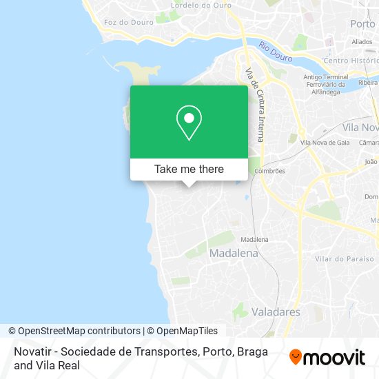 Novatir - Sociedade de Transportes map
