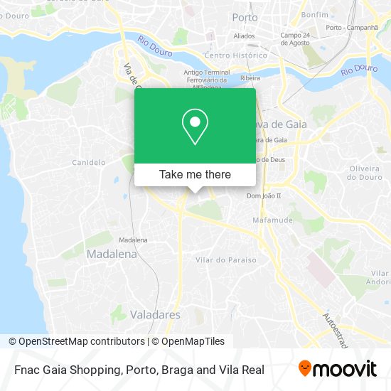 Fnac Gaia Shopping map