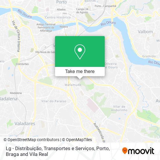 Lg - Distribuição, Transportes e Serviços mapa