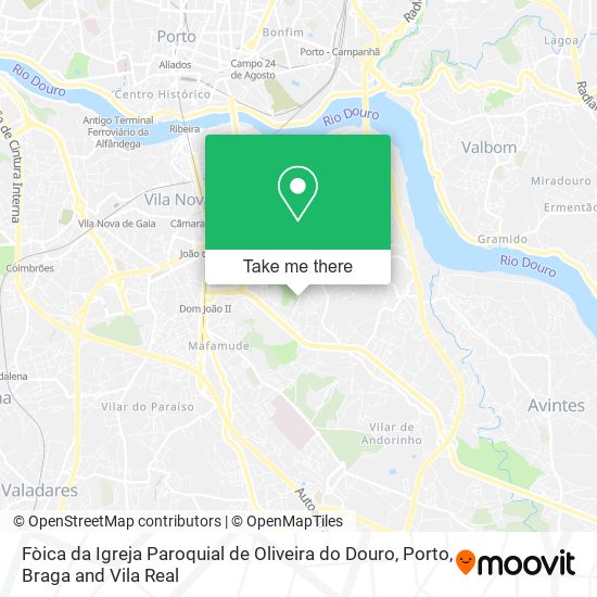 Fòica da Igreja Paroquial de Oliveira do Douro map
