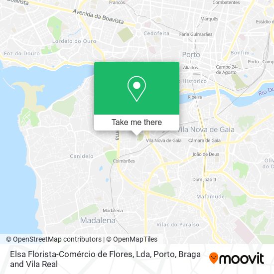 Elsa Florista-Comércio de Flores, Lda map