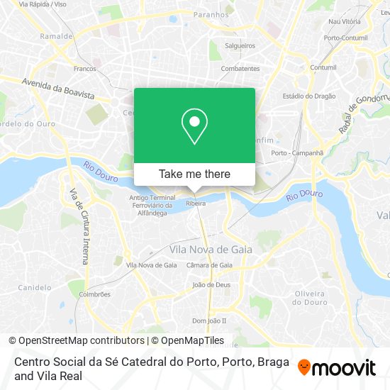 Centro Social da Sé Catedral do Porto map