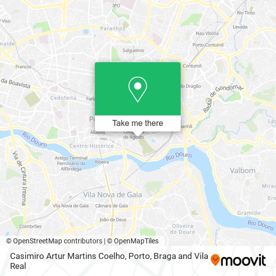 Casimiro Artur Martins Coelho map
