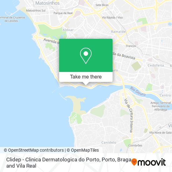 Clidep - Clinica Dermatologica do Porto map