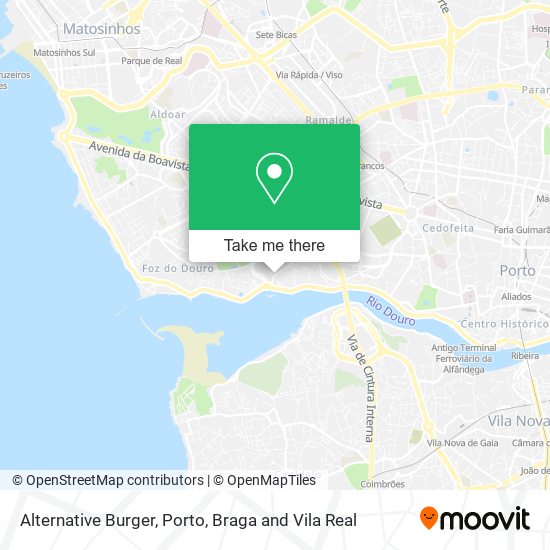 Alternative Burger mapa