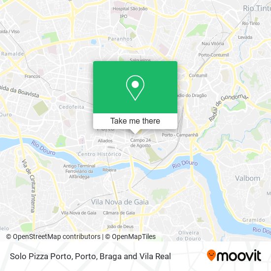 Solo Pizza Porto map