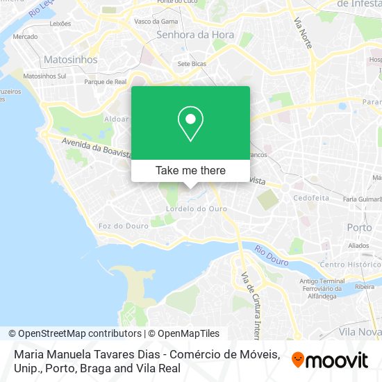 Maria Manuela Tavares Dias - Comércio de Móveis, Unip. map