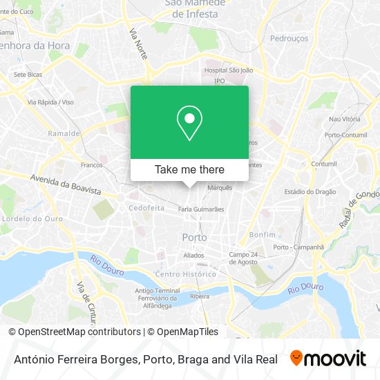 António Ferreira Borges mapa