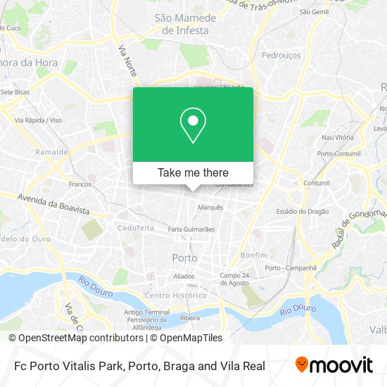 Fc Porto Vitalis Park map