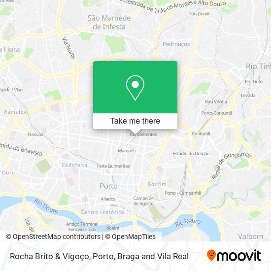 Rocha Brito & Vigoço map