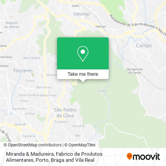 Miranda & Madureira, Fabrico de Produtos Alimentares map