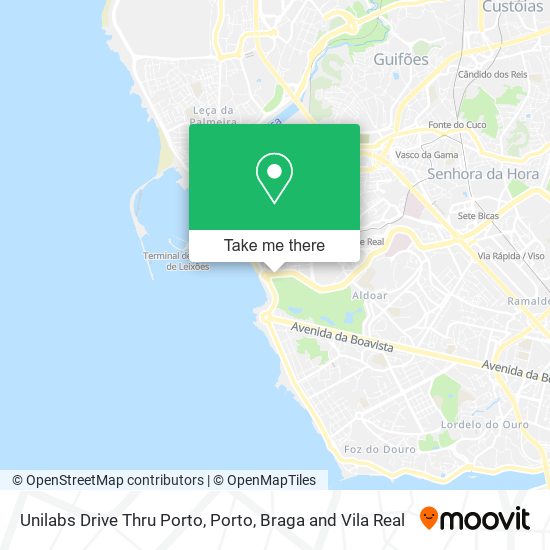 Unilabs Drive Thru Porto map