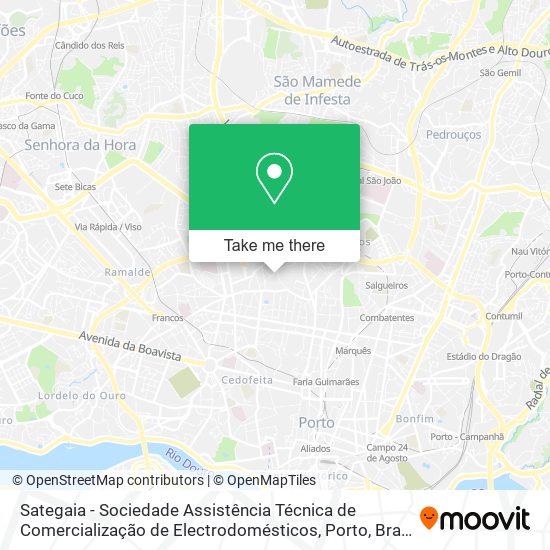Sategaia - Sociedade Assistência Técnica de Comercialização de Electrodomésticos map